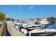 A picturesque marina filled with various boats docked in a tranquil harbor on a sunny day at 6015 Catalina Dr. # 732, North Myrtle Beach, SC 29582