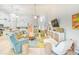 Spacious living area with abundant natural light, stylish furnishings, and seamless access to the kitchen, perfect for entertaining at 631 Rycola Circle, Surfside Beach, SC 29575