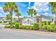 Ocean Palms community sign is surrounded by landscaped grounds enhancing the neighborhood's curb appeal at 631 Rycola Circle, Surfside Beach, SC 29575