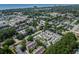 An aerial view shows the neighborhood and surrounding environment near the ocean at 6702 Jefferson Pl. # C6, Myrtle Beach, SC 29572