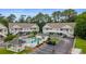 An aerial view of the community pool and complex at 100 Lazy Willow Ln. # 103, Myrtle Beach, SC 29588