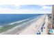 Aerial view of the oceanfront location, beach access and nearby attractions at 1012 N Waccamaw Dr. # 1107, Murrells Inlet, SC 29576