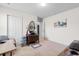Spare bedroom features a desk, dresser, ample closet space and neutral carpet flooring at 125 Foxford Dr., Conway, SC 29526