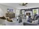 Cozy living room showcasing neutral tones, a fireplace, and comfortable seating arrangements at 1305 Forest View Rd., Conway, SC 29526