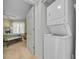 Close up of laundry machine off bedroom at 145 South Dunes Dr. # 308, Pawleys Island, SC 29585