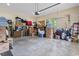 Spacious garage with ample storage, a window, and concrete flooring ready for use as is or conversion at 1501 Harbor Dr., North Myrtle Beach, SC 29582