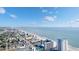 Extensive aerial view of a coastal city showing a mix of hotels, beaches, and the ocean at 1501 S Ocean Blvd. # 351, Myrtle Beach, SC 29577