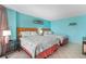 Bedroom with two beds, side tables and lamps at 1501 S Ocean Blvd. # 351, Myrtle Beach, SC 29577