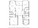 Detailed floor plan highlighting the layout of the home, including rooms and dimensions at 1635 Southwood Dr., Surfside Beach, SC 29575