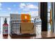 Welcome station featuring resort information, parking pass, and bottled water for convenience at 201 74Th Ave N Ocean Blvd. # 2627, Myrtle Beach, SC 29572