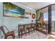 Stylish living area with desk space, a decorative clock and an ocean view at 201 74Th Ave N Ocean Blvd. # 2627, Myrtle Beach, SC 29572
