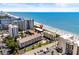 Aerial view of condo complex featuring easy beach access, pool, beach views, and convenient parking at 201 76Th Ave. N # D-3, Myrtle Beach, SC 29572