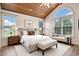 Spacious main bedroom featuring a vaulted ceiling, hardwood floors, and lots of natural light at 2060 Woodburn Dr., Myrtle Beach, SC 29579