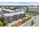 Aerial view of a multi-story condo complex with mature landscaping and convenient parking near the beach at 207 N Ocean Blvd. # 342, North Myrtle Beach, SC 29582