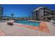 Large outdoor pool with deck chairs perfect for a refreshing swim and relaxation on sunny days at 207 N Ocean Blvd. # 342, North Myrtle Beach, SC 29582