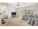Open living room with lots of natural light and comfy furniture at 2280 Andover Dr. # L, Surfside Beach, SC 29575