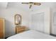 Comfortable bedroom featuring a ceiling fan, and wicker furniture at 308 76Th Ave. N # 5, Myrtle Beach, SC 29572