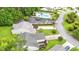 Aerial view of home with pool and parking showing lush landscaping and community layout at 396 Mckendree Ln., Myrtle Beach, SC 29579
