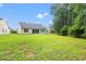 Rear view of the home with a green lawn and patio, perfect for outdoor gatherings and relaxation at 396 Mckendree Ln., Myrtle Beach, SC 29579