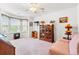 Bright room with a ceiling fan, large windows and traditional style furnishings at 396 Mckendree Ln., Myrtle Beach, SC 29579