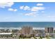 Aerial view of the beachfront condominium at 4103 N Ocean Blvd. # 707, North Myrtle Beach, SC 29582