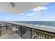 Breathtaking ocean views from this balcony with a quaint table and chairs at 4103 N Ocean Blvd. # 707, North Myrtle Beach, SC 29582