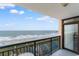 Beautiful ocean view from the balcony; perfect for relaxation and enjoying the scenery at 4103 N Ocean Blvd. # 707, North Myrtle Beach, SC 29582