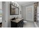 Bathroom featuring sink vanity with granite counters at 433 Saint Julian Ln., Myrtle Beach, SC 29579