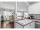 Kitchen view featuring an open layout with sightlines to the dining and living areas at 4648 Lightkeepers Way # 39A, Little River, SC 29566