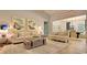 Bright living room features stylish furniture, natural lighting, and a rustic trunk for storage at 469 Magnolia Terrace Dr, Myrtle Beach, SC 29579