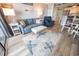 Inviting living room with comfortable seating and beach-themed decor at 5511 Ocean Blvd. N # 805, Myrtle Beach, SC 29577