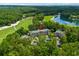 Stunning aerial view showcasing the property's location on the golf course at 562 Blue Stem Dr. # 54-F, Pawleys Island, SC 29585