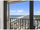 Enjoy a breathtaking view of the beach and ocean from the private balcony at 5905 S Kings Highway # 1206-C, Myrtle Beach, SC 29575