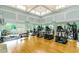 Well-equipped fitness center with modern machines, ample lighting, and a clean, hardwood floor at 816 Morrall Dr., North Myrtle Beach, SC 29582