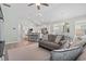 Spacious open floor plan with living area, dining area, and modern kitchen connected for easy living at 1178 Pyxie Moss Dr., Little River, SC 29566