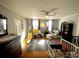 Spacious bedroom with hardwood floors, natural light, ample closet space and ceiling fan at 124 Orange St., Georgetown, SC 29440