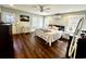 Primary bedroom with generous natural light, light ceiling fan, and neutral color palette at 124 Orange St., Georgetown, SC 29440
