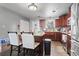 Stylish kitchen with an island featuring bar stool seating, a granite countertop, and stainless steel appliances at 1300 Ragin St., Myrtle Beach, SC 29577