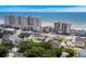 Aerial view of the property with proximity to the beach and coastline at 2006 S Ocean Blvd., North Myrtle Beach, SC 29582
