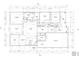 Detailed blueprint floor plan showcasing the layout of a home with dimensions and room names labeled at 2104 Clematis Ct., Myrtle Beach, SC 29579
