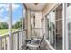 Charming patio with seating, perfect for enjoying the outdoors and the view of the building at 2180 Waterview Dr. # 1036, North Myrtle Beach, SC 29582