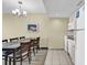 Open floor plan includes a kitchen with white appliances and adjacent dining area at 2301 S Ocean Blvd. # 1405, North Myrtle Beach, SC 29582