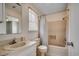 Bright bathroom featuring a vanity, toilet, shower and bathtub combination, designed for relaxation at 2309 Withers Dr., Myrtle Beach, SC 29577