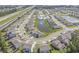 Aerial view of the neighborhood highlighting community amenities and picturesque ponds throughout the community at 2989 Skylar Dr., Myrtle Beach, SC 29577