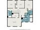 A detailed floor plan of the home showcasing the room dimensions and layout of the second floor at 2989 Skylar Dr., Myrtle Beach, SC 29577