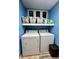 Efficient laundry room with modern washer and dryer at 3048 Dewberry Dr., Conway, SC 29527