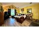 Cozy living room with comfortable seating, wood floors, and natural lighting at 3048 Dewberry Dr., Conway, SC 29527