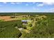 Aerial view of property featuring home, outbuilding and surrounding landscape at 308 Old Stage Rd at 308 Old Stage Rd., Mullins, SC 29574