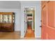 Inviting entryway showcasing wood floors and doorway views to other rooms at 308 Old Stage Rd., Mullins, SC 29574