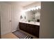 Well-lit bathroom featuring a double sink vanity, bright lighting, and a clean, inviting space at 318 Castle Dr. # 1443, Myrtle Beach, SC 29579